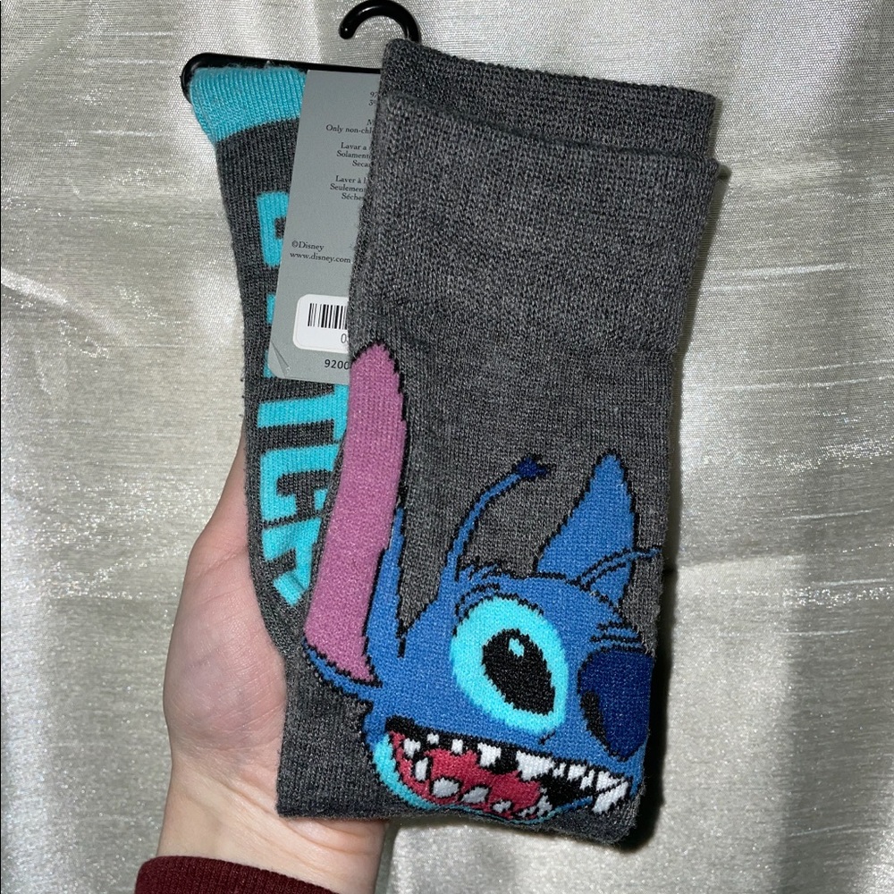 stitch socks!! 💙💓 - Picture 3 of 5